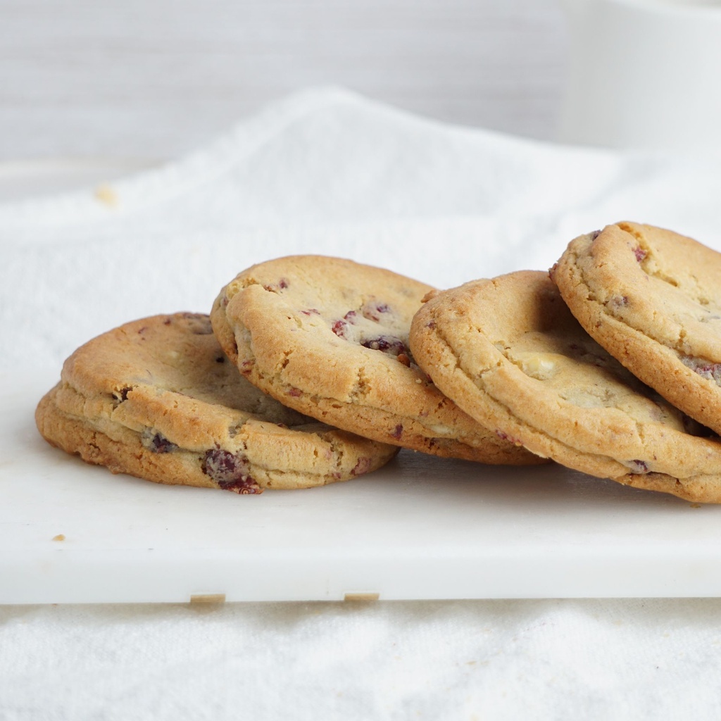 Biscuits canneberge et chocolat blanc | 95g, Cru, 6 unites sous-vide